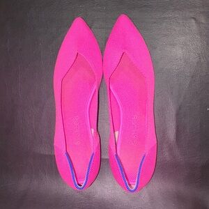 Rothy's Fuchsia and Blue Flats